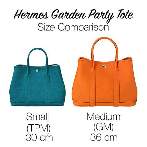 hermes garden party size comparison|Hermes garden party euro.